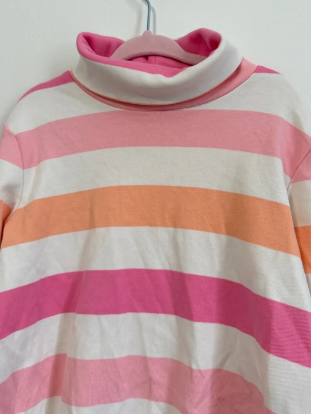 The Beaufort Bonnet Company Striped Turtleneck Longsleeve Top Size 5 Pima Cotton